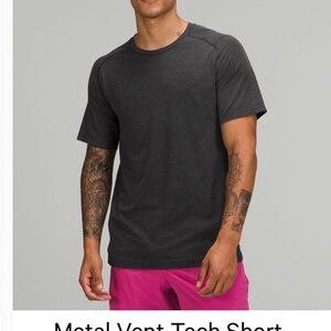 lululemon athletica Charcoal Short Sleeve Tee